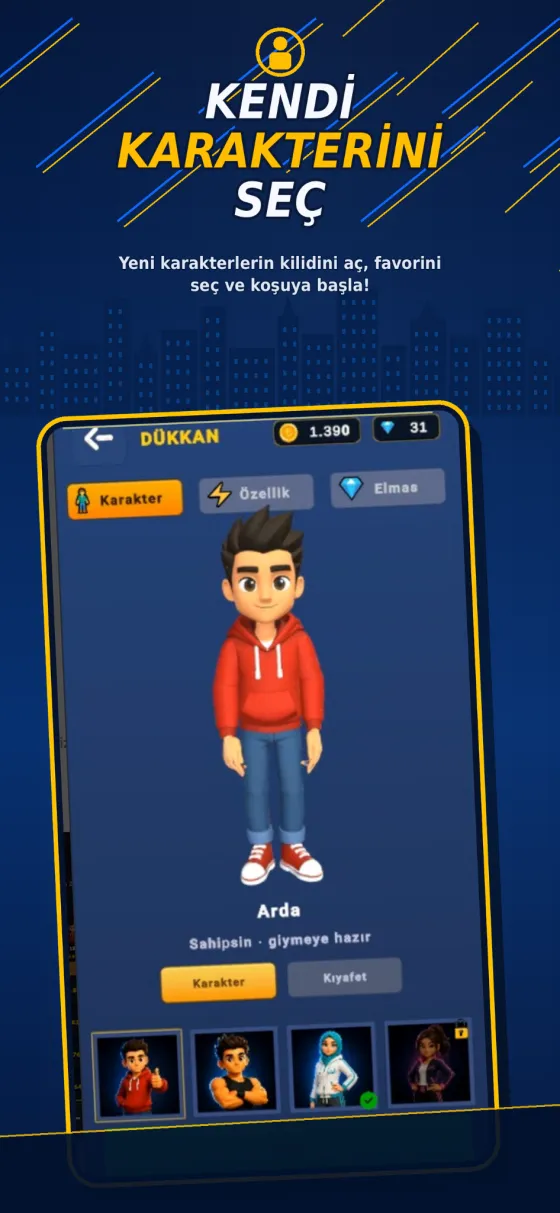 Kendi karakterini seç